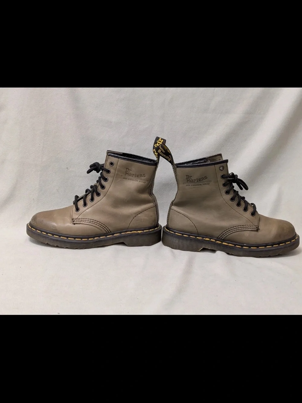 Dr Martens 1460 Vintage MIE Olive Green Leather Boots Made in England Men’s US 7